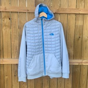 North Face hooded jacket large